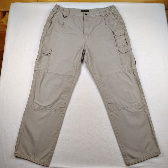 511 Tactical Cargo Utility Pants Beige Canvas Mens 40x34